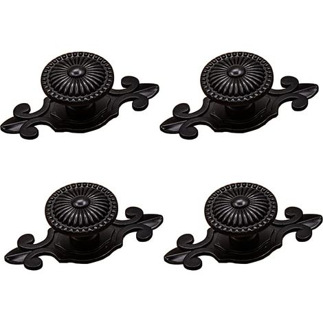 Set di 4 pomelli rotondi vintage per porte, maniglie per cassetti con viti, maniglie per armadi e mobili per la casa