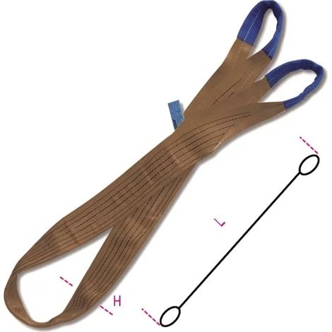 Fascia di sollevamento marrone 6 t robur 8159 - 6,0 m