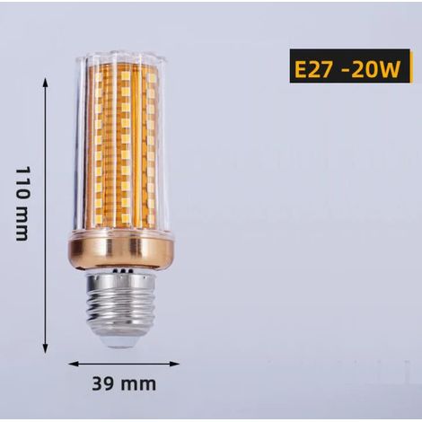 Lampes de croissance pour plantes Ampoule LED (20 W, blanc froid) pour lustre/bougie, idéale pour la décoration intérieure. (1/5)