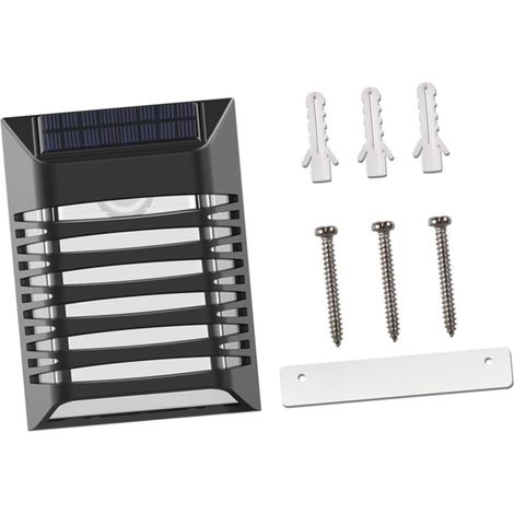 Lampe Solaire Dextérieur Pour Jardin Clôture Facile À Installer Ambiance (1/5)