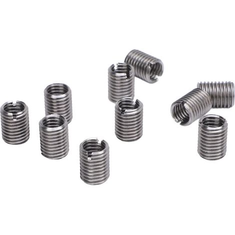 M10x1,25 Langlebige Reduziermutter aus Metall, Universalhülse, Gewindebuchse, 10 Stück - Crezuo