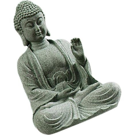 Aquarium Buddha Statue for Decoration Featuring Grey Green Sandstone (1/5)
