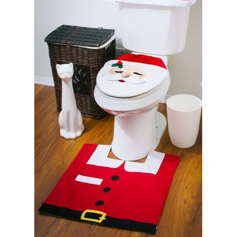 Weihnachtsmann-Badezimmer-Set, 1 Packung (1/2)