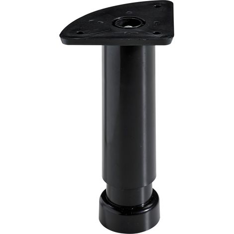 Hettich Sockelverstellfuß 3,2 x 13 - 18 cm Kunststoff schwarz - 1 Stück Tischbeine