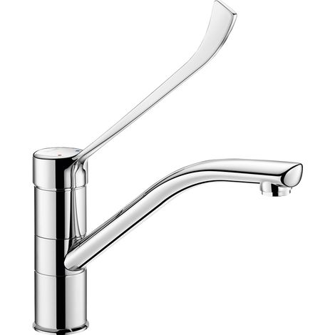 Delbie SPT-Einhebelmischer Schwenkauslauf H.155 L.230,Hygienehebel