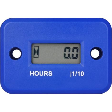 Compteur d’heures inductif numérique étanche IP68, fonctionne sur 2/4 temps divers de ZTR/tondeuse à gazon autoportée tondeuse terrestre tondeuse UTV tracteur dirt bike moto etc(HM006A Bleu) (1/5)