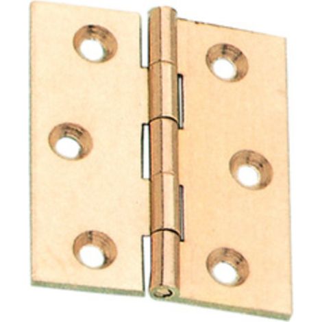 BL CERNIERA FRESATA PIANA OTTONE SAT 40X35 MM 2 PZ