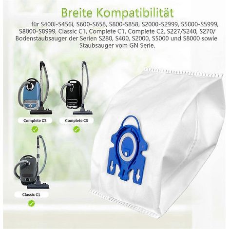 Bolsas para aspiradora Miele Complete C2 Complete C3 Classic C1, S8, S5, S2 Serie GN (1/4)