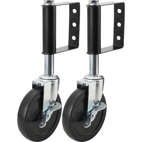 Drehrollen, 5 Zoll, 80 kg Tragfähigkeit, alterungsbeständiger Gummi, 360° drehbar, Schwerlast (1/5)