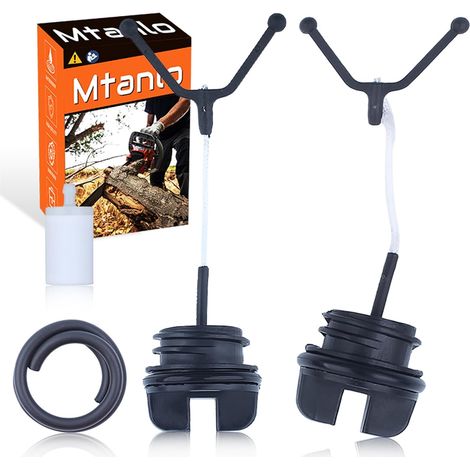Pour scie à chaîne Husqvarna 50 51 55 254 257, bouchon de carburant, bouchon d'huile, filtre à carburant, conduite de carburant (1/5)