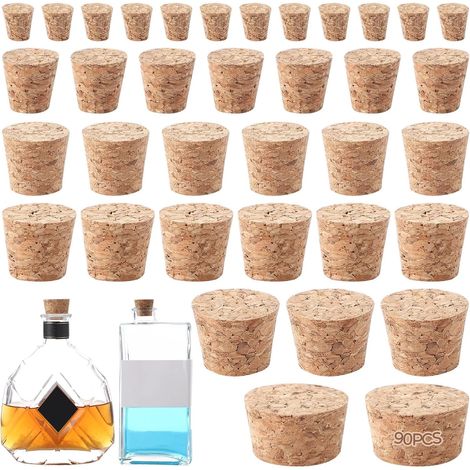 Lot de 90 bouchons liège, 3,6 cm, bois, pour brassage maison (1/5)