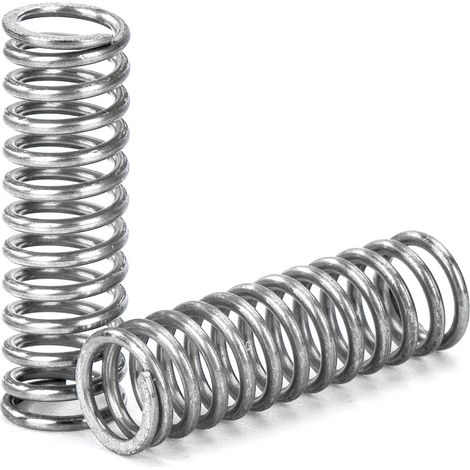 20 Pièces - Ressort De Compression - Acier Inoxydable - Haute Résistance Et Élasticité - Pour Appareils Électroménagers Et Mécanique - Couleur Acier - 0,6x5x15 Cm (1/5)
