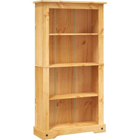 Maison Exclusive - Bücherschrank 4 Fächer Mexiko-Stil Kiefernholz