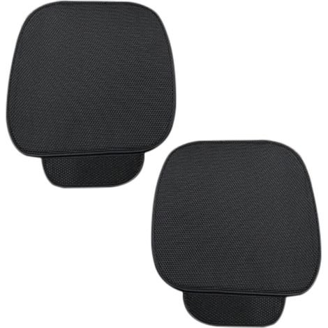 Lntyq 2 Pièces Coussin de Siege Voiture,Housse de Voiture Universel,Housse Siege Voiture,Couvre Siege Auto,Housse Protection Siege Voiture,Confortable et Frais Housse Voiture Siege Avant,Noir