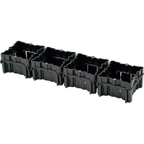 Scatola collegabile universale 1 elemento quadrato