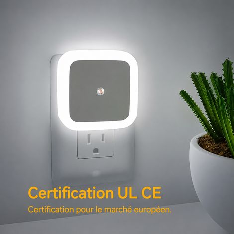 Veilleuse LED Prise Murale Éclairage Moderne Économe 0,1W-0,5W – Livraison gratuite (1/5)