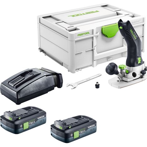 Festool MFKC 700 EB-Basic Akku Modul Kantenfräse 18 V 8 mm Brushless + 2x Akku 4,0 Ah + Ladegerät + Systainer