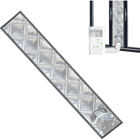 Panneau De Fenêtre Pour AC Portable Protecteur Anti-Chaleur Panneau ventilé de fenêtre anti-UV pour clim Pour Salon Bureau Porte Coulissante Tuyau (1/5)
