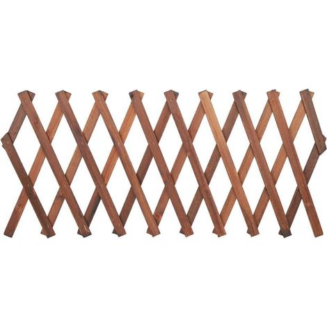 Expandable pine trellis for climbing plants – Adjustable dimensions 120 x 35cm, 155 x 30cm, 180 x 25cm – Sturdy support for vines and flowers (1/5)