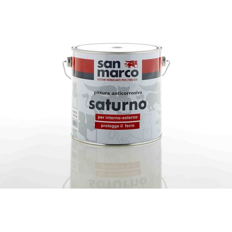 Saturno fondo antiruggine per ferro arancio minio conf. 0,50 lt (1/3)