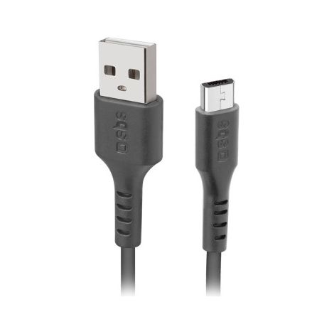 SBS 1m USB2.0/MicroUSB câble USB USB A Micro-USB A Noir (1/3)