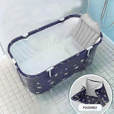 Baignoire pliante portable pour deux personnes, monobloc, utilisable à l'intérieur comme à l'extérieur et facile à ranger (1/5)