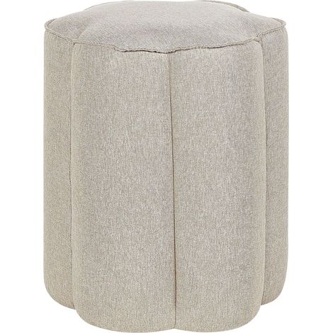 Pouf TAPPEN Kunstleinen Beige