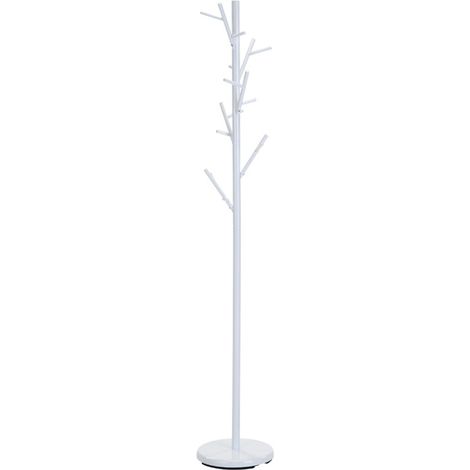 Porte-manteau arbre en métal blanc Raften