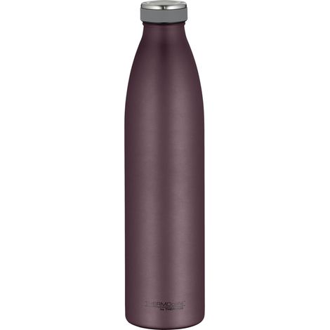 THERMOcafé by THERMOS TC BOTTLE Burgundy mat - Thermos in acciaio inox a prova di gassazione, 12 ore, a prova di perdite, per scuola, in viaggio e in ufficio (1/5)