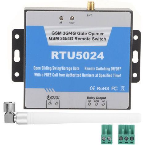 Contrleur d'accès pour téléphone portable GSM RTU5024, commutateur de télécommande, contrle de porte SMS (1/4)