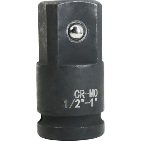 Adaptateur douille 1/2 vers 1, douille reducteur, cliquet réduction adapteur acier chrome - molybdène(CR-MO)(1/2 vers 1) (1/5)