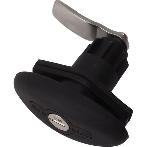 Serrure de compartiment RV 32mm Noire Étanche Antichoc Joint Supérieur pour Caravane Bateau Yacht Remorque (1/5)