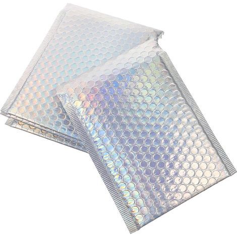 Set mit 16 Luftpolster-Versandtaschen, Kleidersäcken, selbstklebenden Versandtaschen – 18 x 15 cm (1/4)