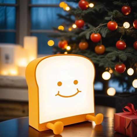 Lampe de nuit cadeaux pour adolescentes Toast Bread, lampe de bureau cool, cool, lampe de table Cool, idées de cadeaux de noël et de remise de diplôme (1/5)