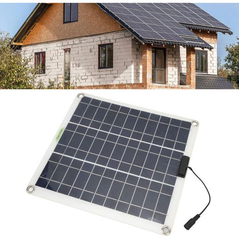 Zoternen – Panneau solaire monocristallin 200W 18V – Câble 100 cm – Régulateur de charge solaire – Compatible camping-car et bateau (1/5)