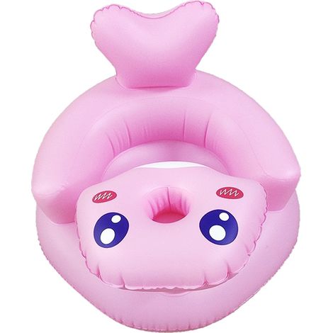 1 siège gonflable pour bébé, polyvalent salle à manger et bain, pliable, confortable, adapté aux nourrissons (1/5)