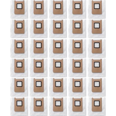 Kit de 30 sacs à poussière de rechange pour aspirateur robot Eufy E25 E28 (1/5)