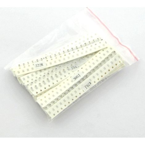 Pack 700 Condensadores SMD0805 - 20 condensadores de 35 valores diferentes de 1pF-10uF (1/2)