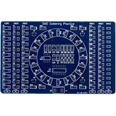 Kit de bricolage pour la pratique du soudage de 20 LED SMD NE555 rotatives, module de circuit imprimé électronique. (1/5)
