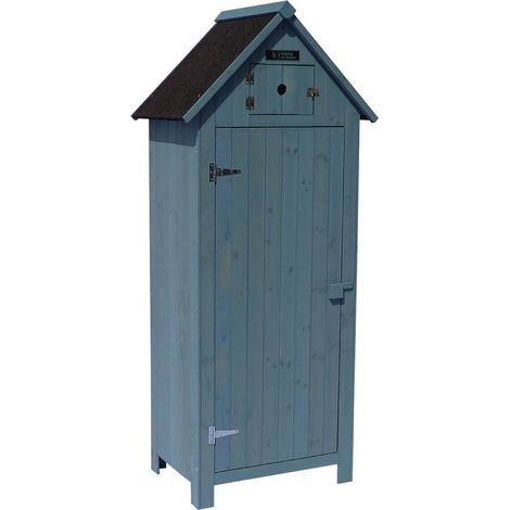 Mueble de jardín "Cabanon" - 77 x 54,5 x 179 cm - Azul cielo - (1/4)
