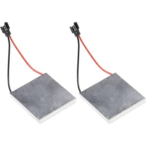 Lot de 2 accessoires pour ventilateur de cheminée – Feuille de générateur de 40 mm pour brûleur de poêle, pièce de moteur semi-conductrice compatible avec les systèmes de chauffage de cheminée (1/5)