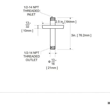 Bras De Douche Plafond - 3 Pouces - Acier Inoxydable 304 - Filetage 1/2" NPT - Pour Pommeau Pluie - 1 Pièce (1/4)