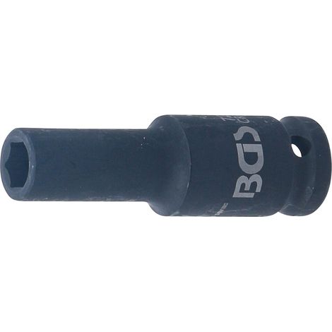 Llaves de vaso impacto hexagonal, largo  entrada 12,5 mm (1/2")  10 mm (1/4)