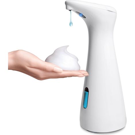 Distributeur de Savon Automatique Mural avec Capteur Infrarouge, Gel Douche et Savon Liquide, Design Élégant