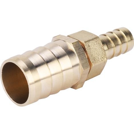 Manchon réducteur laiton à barbote filetage femelle raccord tube adaptateur (14-25mm) (1/5)