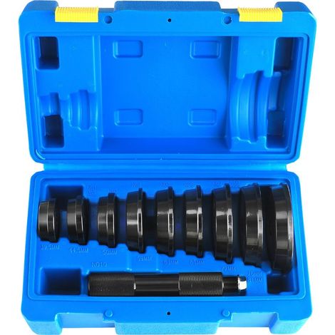 Extracteur de roulements pour automobiles, 10 pièces, presse hydraulique pour machines-outils de pressage et de pressage de roulements de 39,5 à 81 mm, noir