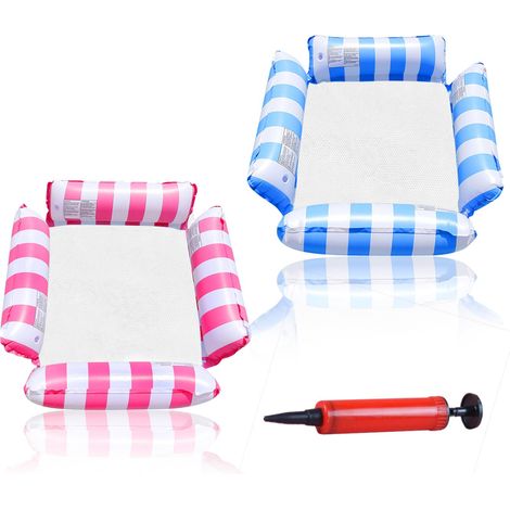 2 pièces Matelas Gonflable pour Piscine, 123 x 120 cm (1/5)