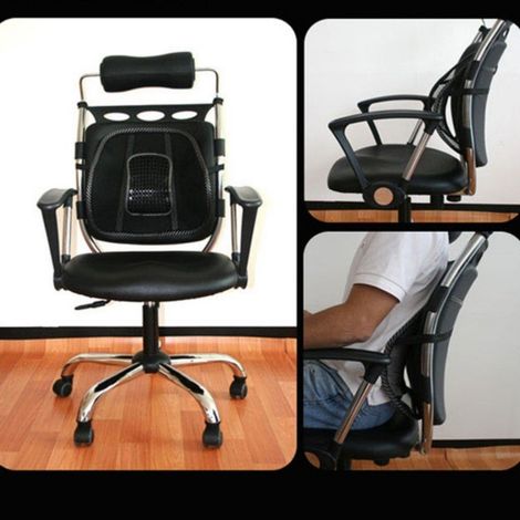 Respaldo ergonómico para silla para mejorar la postura y aliviar dolores espalda (1/3)
