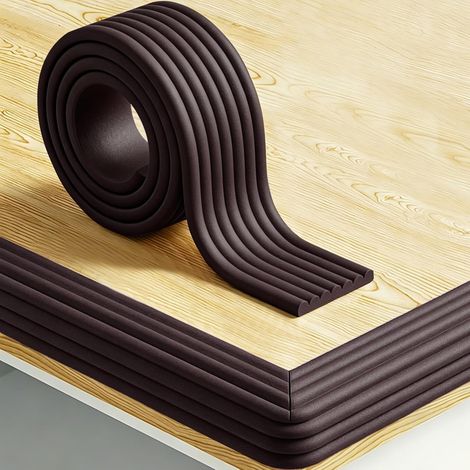 Protection de bord pour la sécurité des bébés, pare-chocs de sécurité en mousse souple, bande de protection adhésive résistante pour les bords, housse de sécurité pour meubles, cheminée, table et armo (1/5)