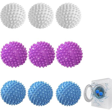 Set di 9 palline per asciugatrice - Palline per il lavaggio di piumini - Riutilizzabili - Per lavatrici